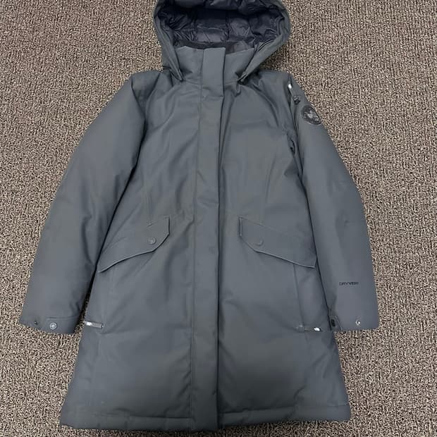 노스페이스 여성 구스다운 롱패딩 90(M)