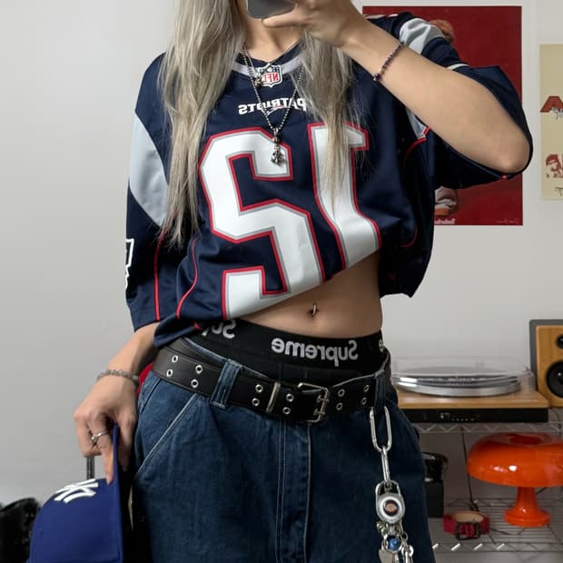 나이키 00s NFL 풋볼 져지 네이비