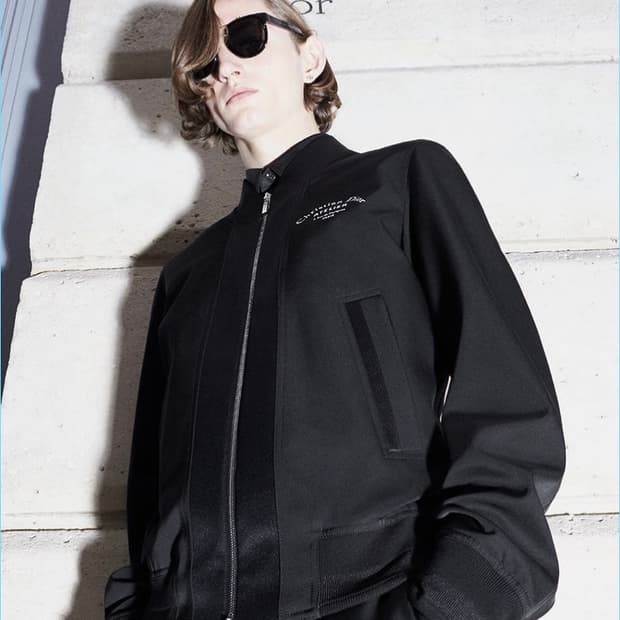 디올 아뜰리에 새틴 블루종 자켓