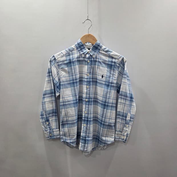폴로랄프로렌 키즈 버튼다운 체크셔츠 M/10/12