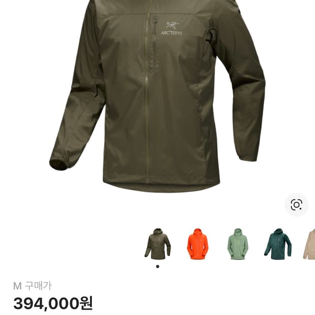 아크테릭스 스쿼미시 후디 타츠 M