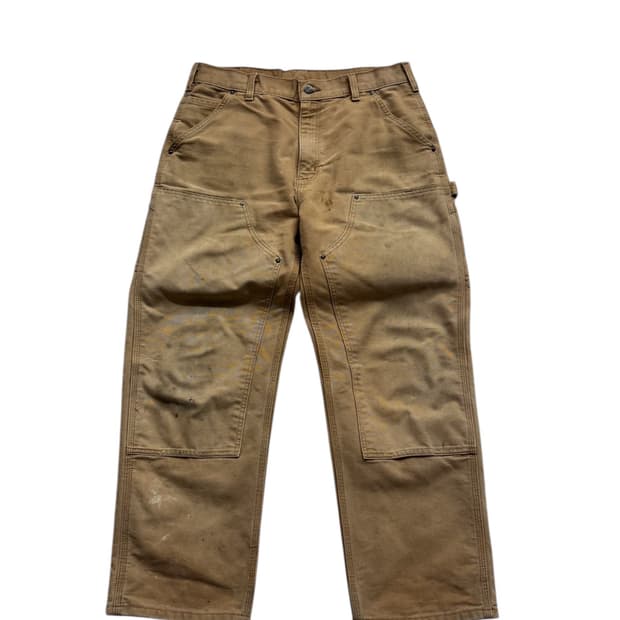 칼하트 B136 BRN 더블니 워크팬츠