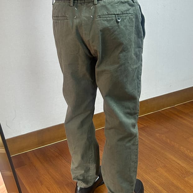 maison margiela 19ss khaki pants
