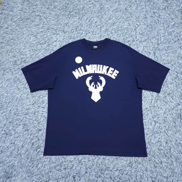 NBA) XL 남자 밀워키 반팔라운드티 / 왕눈이샵