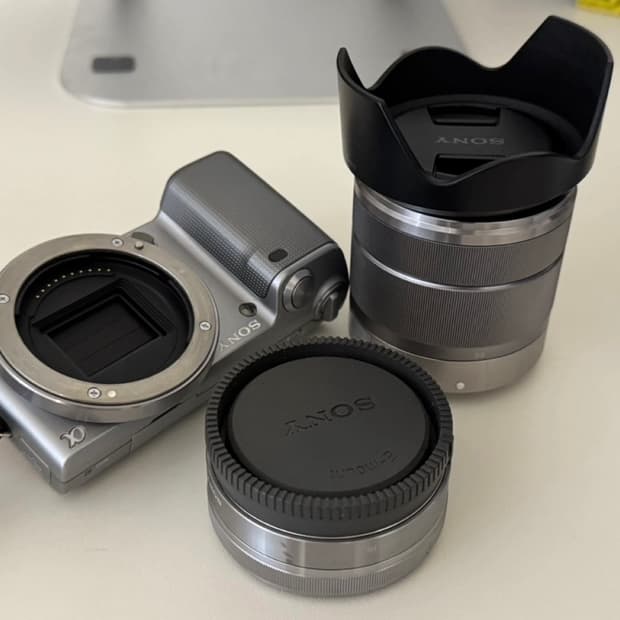 소니 NEX-5 카메라(18~55mm 렌즈 및 렌즈 두개포함)