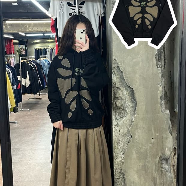 글랙 파슬본 후드티 블랙 M #csz2392 