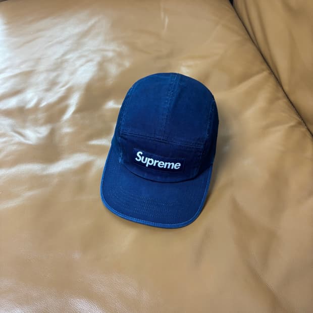 Supreme 슈프림 워시드 인디고 네이비 캠프캡 모자 (Navy)