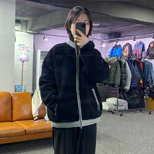 마리떼 프랑소와 저버 블랙 투웨이 플리스 집업 B3589