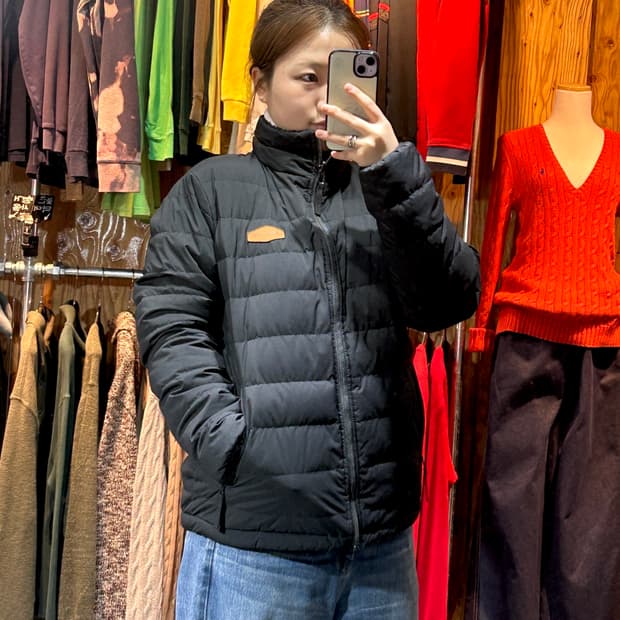 M 트루릴리전 패치로고 리버시블 블랙 플리스 패딩