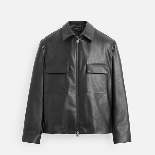 가죽 자켓, 레더자켓, 네이비