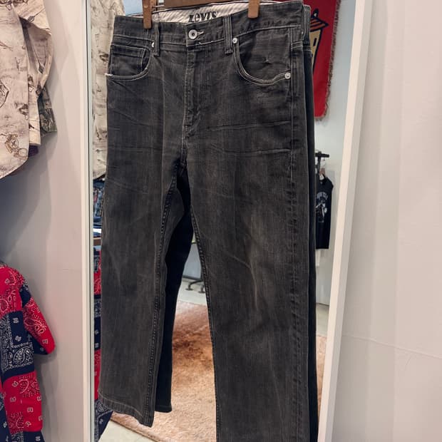 00s Levis 리바이스 흑청 데님 팬츠 (36inch)