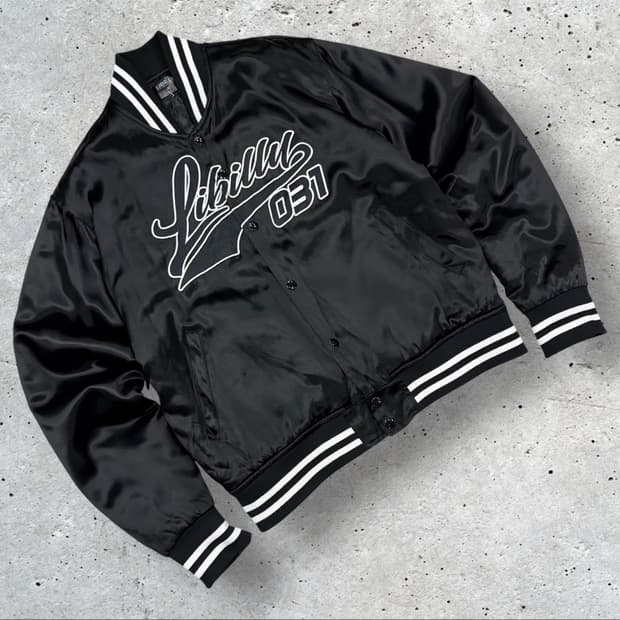 [M] 리빌리 창모 Libilly 블랙 스타디움 자켓 031 C807