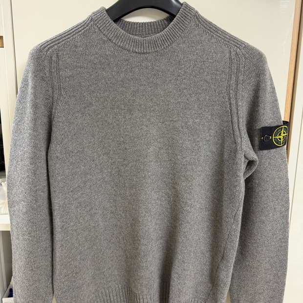 스톤아일랜드 램스울 니트 그레이 M