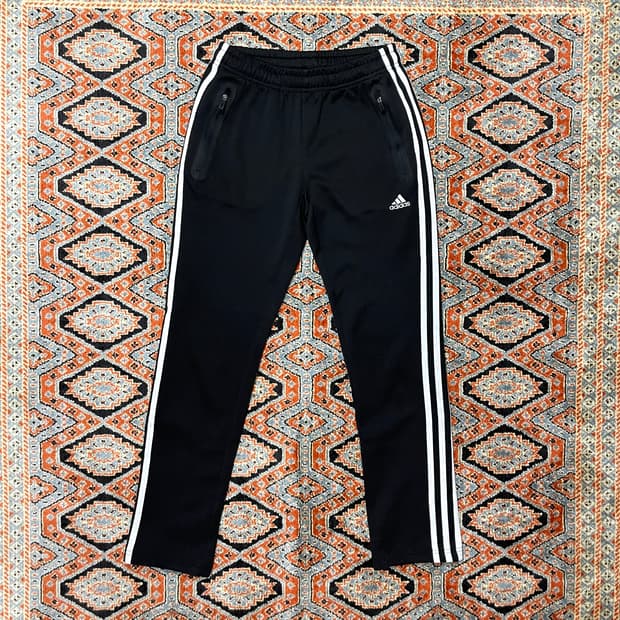 아디다스 adidas 블랙 삼각로고 트랙팬츠 트레이닝 팬츠 여성XS