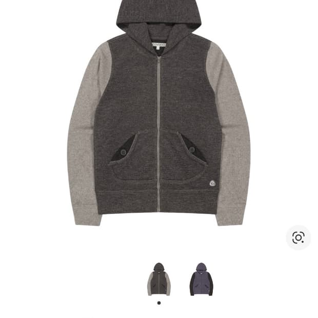 코이세이오 26ss 버튼 포켓 집업 후디 코코아 2사이즈