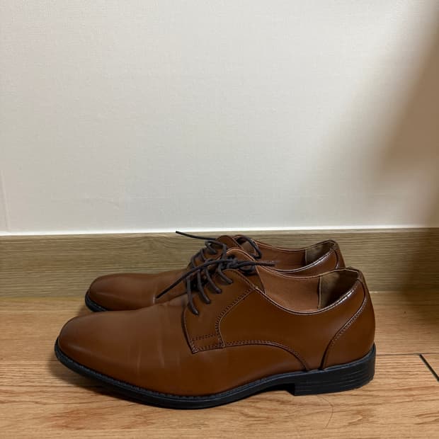 (270size) 빈티지 레더 카멜 더비슈즈