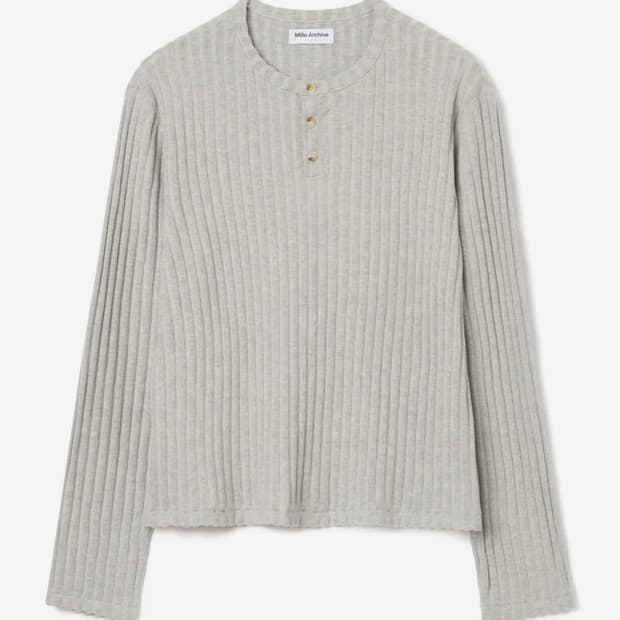 밀로 아카이브 헨리넥 니트 - 그레이 L