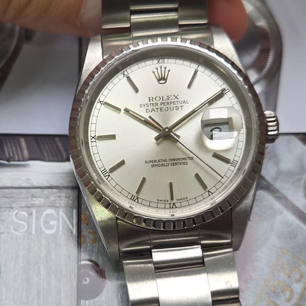 롤렉스 데이저스트 16220 레일로드 실버판 오이스터 브레이슬릿 ver.