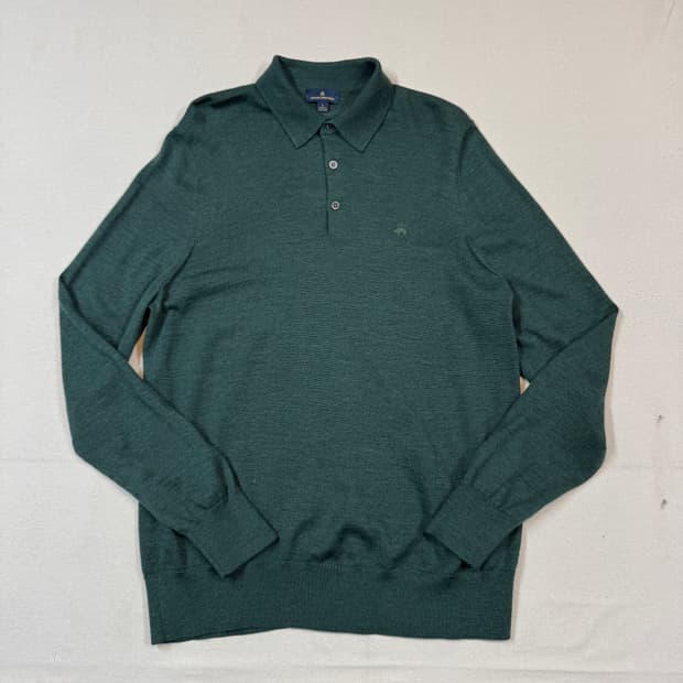 L) 브룩스브라더스 메리노울 카라 니트