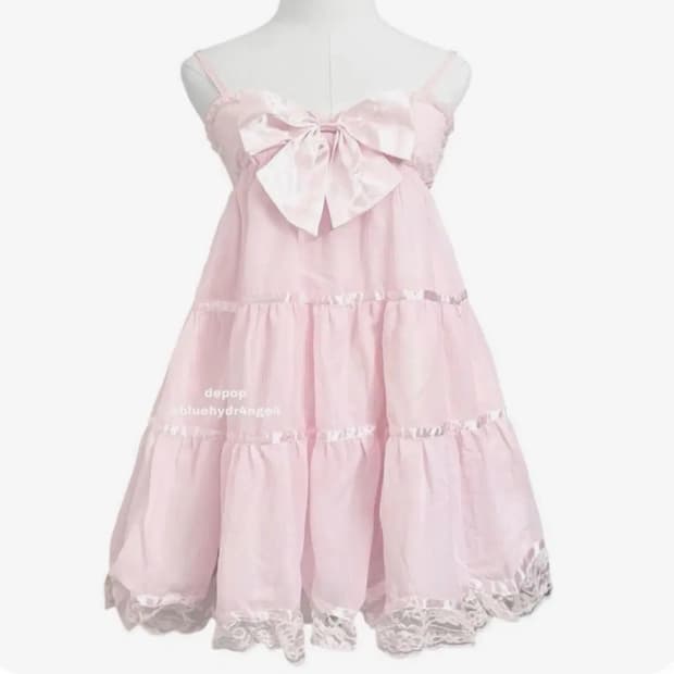 tralala빈티지 히메갸루 리본 캉캉 원피스