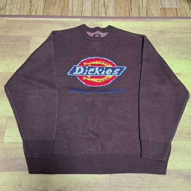 슈프림 디키즈 니트 브라운