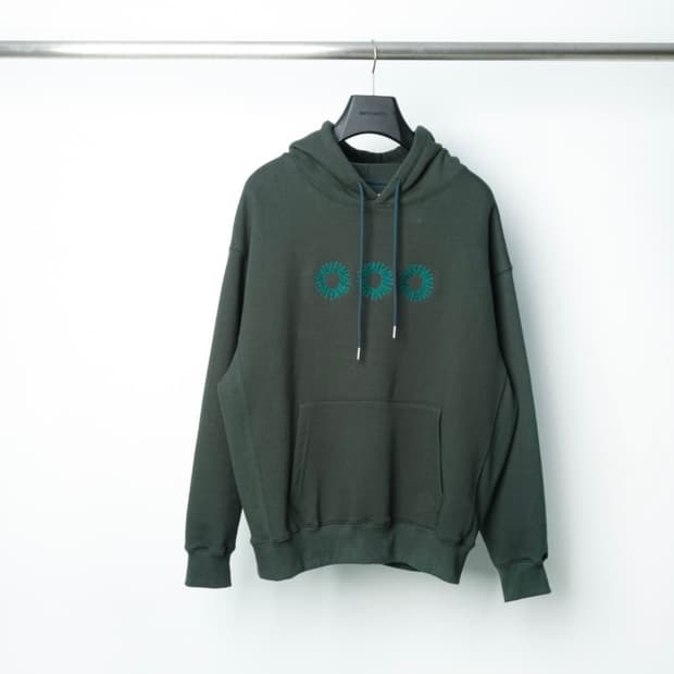 999humanity EVERYDAY LOGO HOODIE(GREEN)