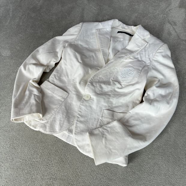 폴로 랄프로린 화이트 린넨 셔츠 s