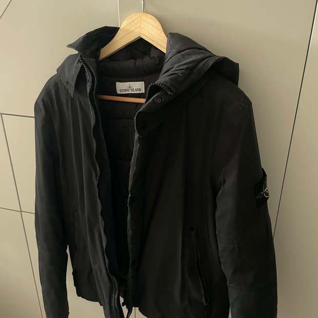 스톤아일랜드 프리마로프트 패딩 자켓 m 블랙