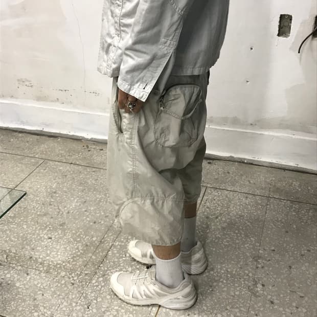 아르마니 빅포켓 밀리터리 하프 팬츠