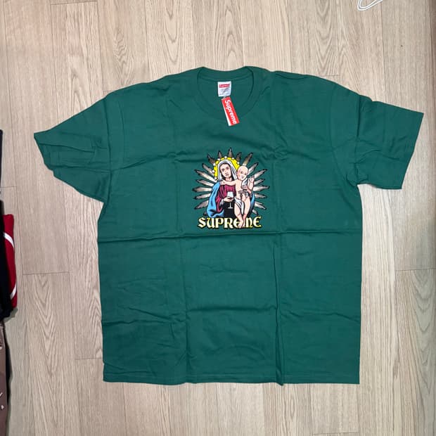 슈프림 24FW 블러드 티셔츠 그린