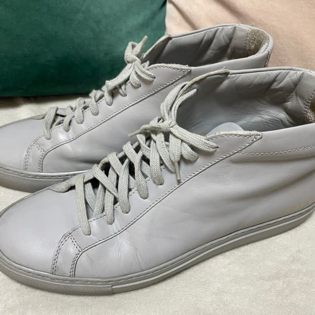 Common project 커먼프러젝트 라이트그레이 하이탑40