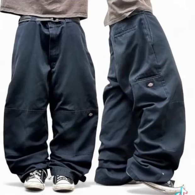 디키즈 네이비 더블니 루즈핏 38