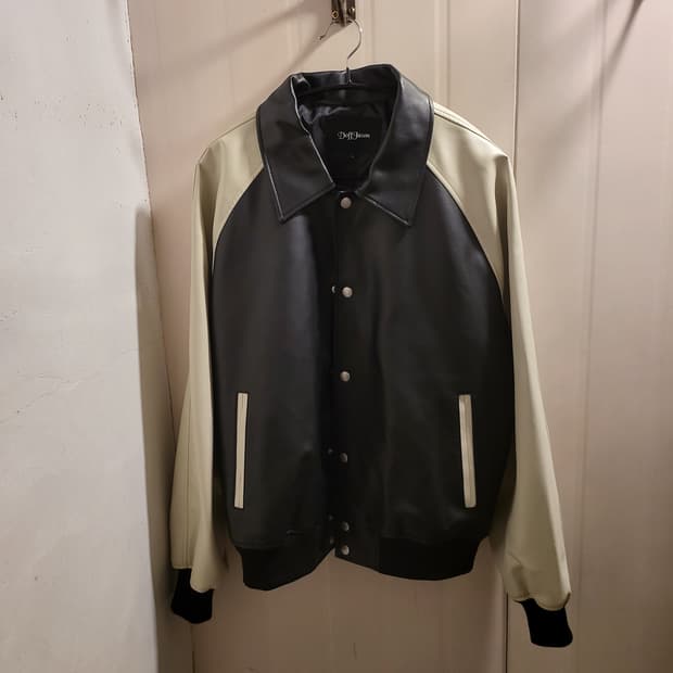 [L]도프제이슨 바시티 가죽 자켓