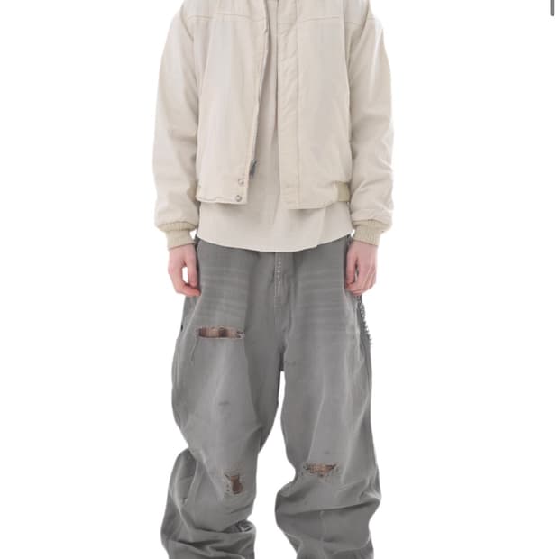 엔시브 VTG CHECK MATE PANTS - MOSS