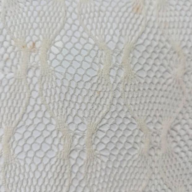 Celibataire 오프화이트 레이스 패턴 팬티스타킹