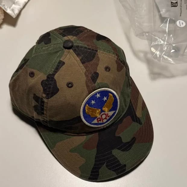 rrl 가먼트 다잉 트윌 볼캡 카모플라주