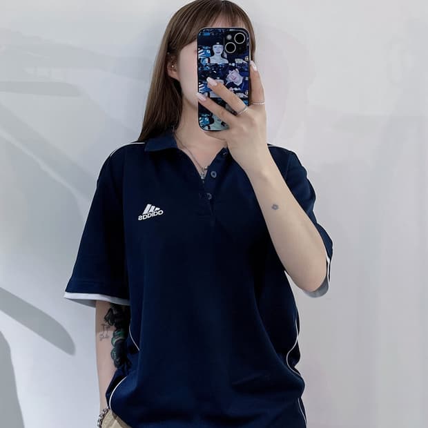 아디다스 스몰로고 런닝 반팔 카라티