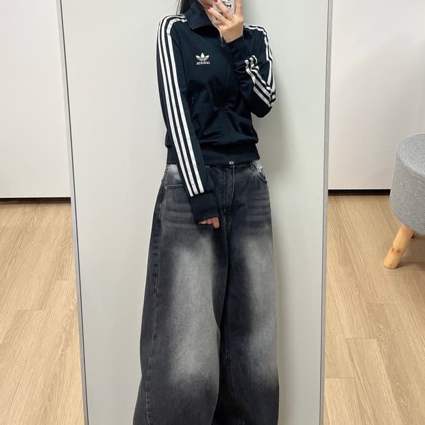 아디다스 파이어버드 블랙 실버 트랙탑 져지