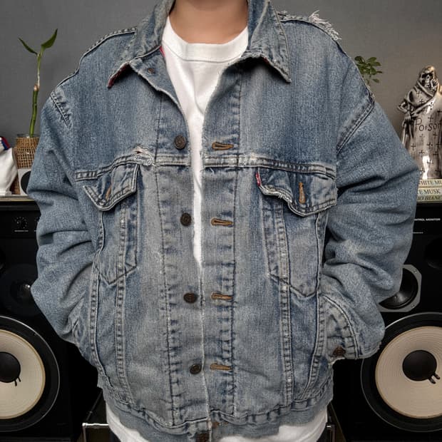 리바이스 80s 70417 블랭킷 트러커 데님자켓