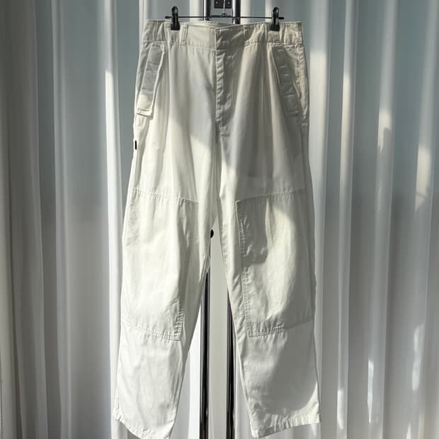[32-33인치]폴로 스포츠 더블니 화이트 트라우저 팬츠