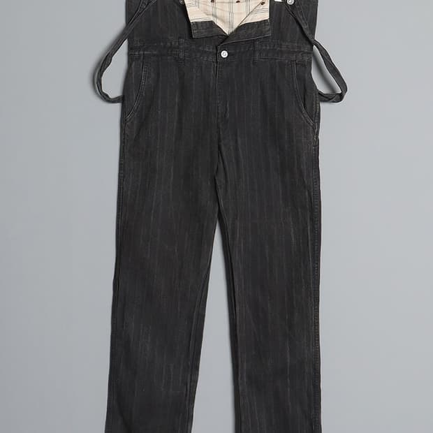  JOHN BULL Stripe Denim Work Pant (32)