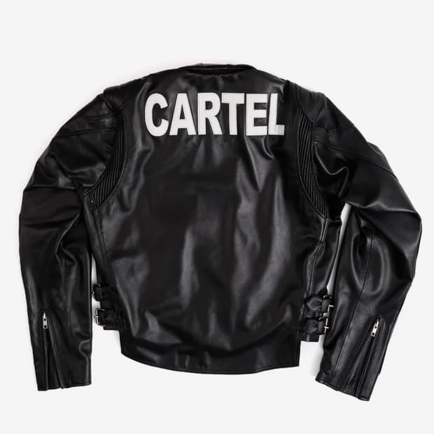Cartel cropped lambskin jacket