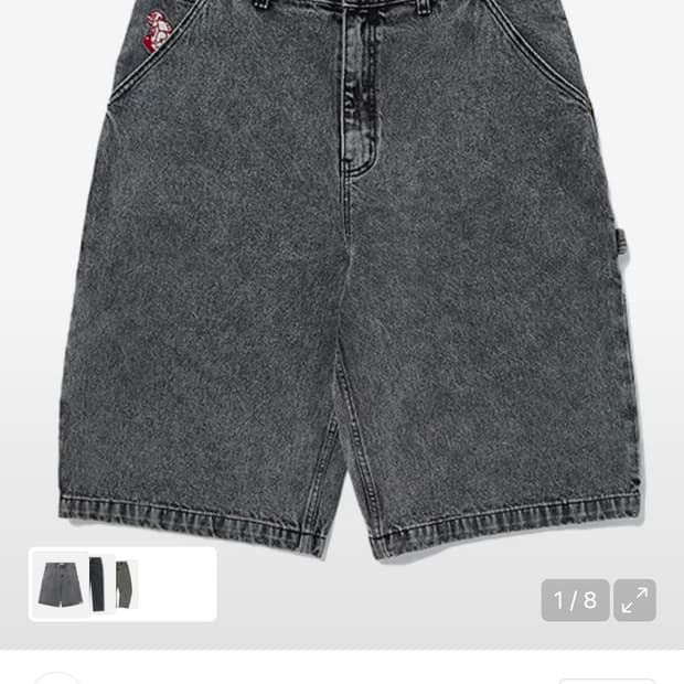 위캔더스 DRAGGY WORK SHORTS black