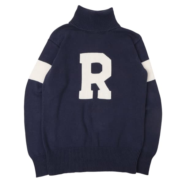 폴로진스 컴퍼니 R 빅로고 터틀넥 니트
