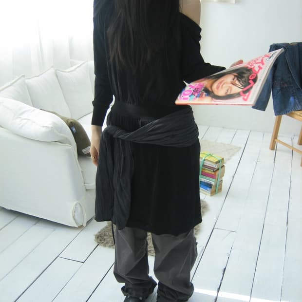 [DESIGNERS REMIX] Black Wool One-Piece