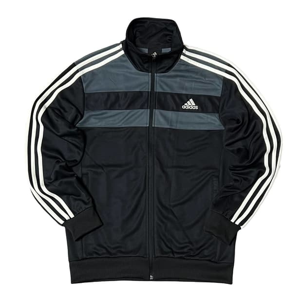 아디다스 블랙 트랙탑 져지