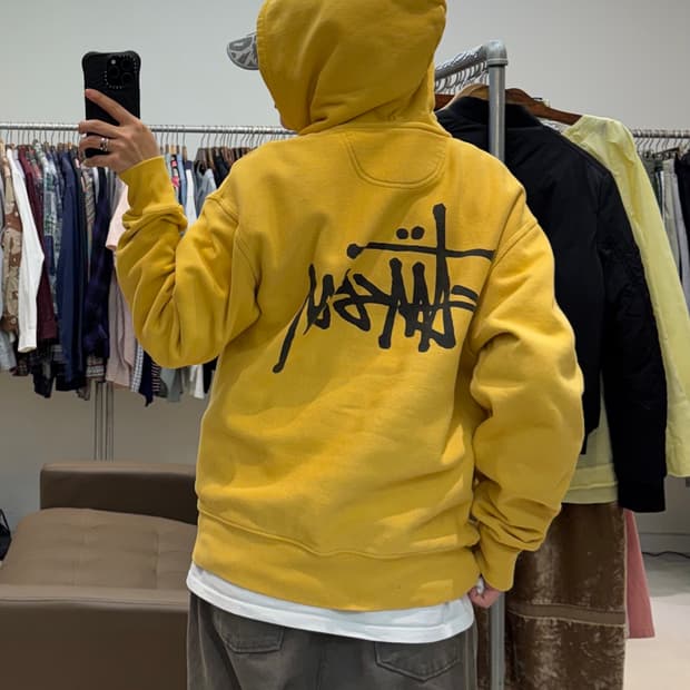 스투시 베이직 스투시 후드티