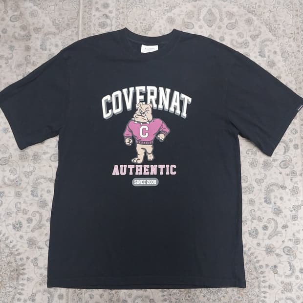 COVERNAT 커버낫 불독 프린팅 반팔티 M