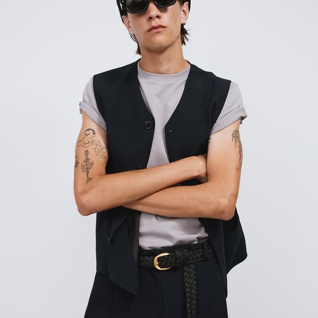 렉토 26SS 스냅 디테일 수트 베스트 다크 네이비