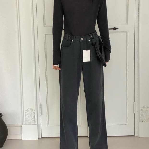 베러 비조 와이드 팬츠 브라운 베이지